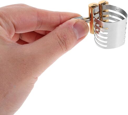 Generic رباط الساكسفون من الفولاذ المقاوم للصدأ مع تصميم موثوق به ومشبك معدني لقفل الصوت النقي لقطعة الفم ألتو ساكسفون للعروض والممارسة الشخصية in Kuwait