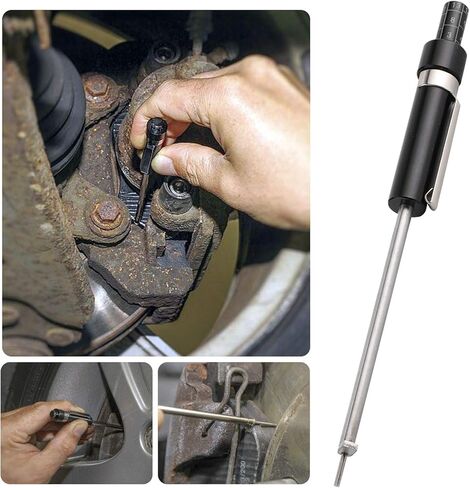 Brake Pad Thickness Gauge, Stainless Steel Automotive Measurement Tool with 1.5mm Marking for IV V Category 6mm Base Plate Brake Pads in Kuwait