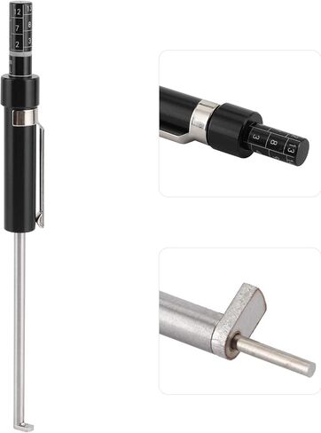 Brake Pad Thickness Gauge, Stainless Steel Automotive Measurement Tool with 1.5mm Marking for IV V Category 6mm Base Plate Brake Pads in Kuwait