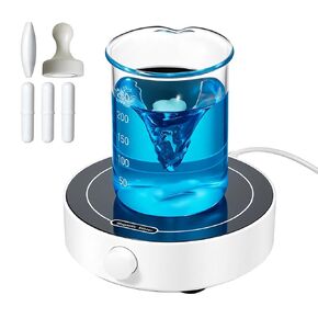 Magnetic Stirrer, 200-1800 RPM Magnetic Plate with 3 Stir Bars and a Retriever, Max Stirring Capacity: 3000ml, Magnetic Mixer with Speed Control for Liquid Mixing (No Heating) MS-1L in Saudi Arabia
