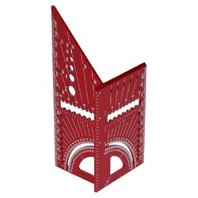 Generic Woodworking Square Ruler, Aluminum Alloy 3D Mitre Angle Measuring Tool with Engraving for 45 and 90 Degree Angles in Kuwait
