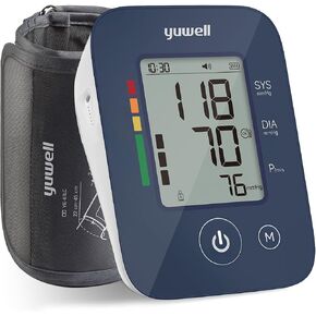 yuwell Automatic Blood Pressure Monitor for Home Use, Upper Arm BP Machine with Large Adjustable Cuff (8.7-17.7"), 199 Memory, Irregular Heartbeat Alert & WHO Classification in Saudi Arabia