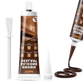 Beige Silicone Caulk Sealant - Sealant for Filling and Repairing Gaps in Sinks, Bathtubs, Shower Stalls, Toilet Bases, and Tile Joints in Kuwait