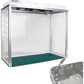 High-Performance Flow Hood Air Clean Bench, Laminar Flow Filter with Anti-Static Mat, Includes Base, Dimensions: 26"x12"x23", Ideal for Lab & Cleanroom Use in Kuwait