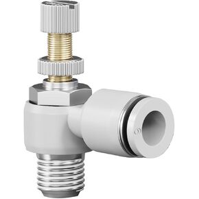 SL4/6/8/10/12/16 Quick Connector Pneumatic Components Air Pipe Throttle Valve Speed Control White 1Pcs(Whitemicrosl6-m4) in Kuwait