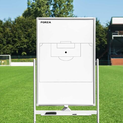 FORZA Double-Sided Wheeled Coaching Whiteboards | Dry Erase Board Equipped with Magnetic Markers, Pen & Eraser [60in x 47in or 35.4in x 24in] (Soccer, 35.4" x 24") in Kuwait