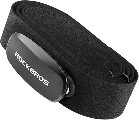 حزام الصدر لمراقبة معدل ضربات القلب ROCKBROS HRM812 - ANT + بلوتوث IP67 مقاوم للماء، عمر بطارية 800 ساعة، توافق واسع in Kuwait