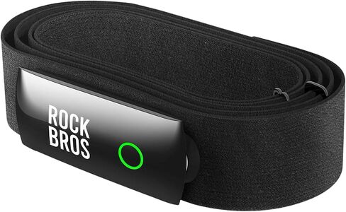 حزام الصدر ROCKBROS لمراقبة معدل ضربات القلب HRM828 - شحن مغناطيسي، ANT + بلوتوث IP67 مقاوم للماء، تنبيه معدل ضربات القلب توافق واسع in Kuwait