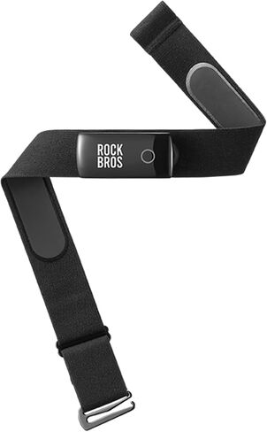 حزام الصدر ROCKBROS لمراقبة معدل ضربات القلب HRM828 - شحن مغناطيسي، ANT + بلوتوث IP67 مقاوم للماء، تنبيه معدل ضربات القلب توافق واسع in Kuwait