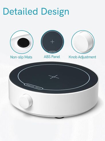 Magnetic Stirrer, 200-1800 RPM Magnetic Plate with 3 Stir Bars and a Retriever, Max Stirring Capacity: 3000ml, Magnetic Mixer with Speed Control for Liquid Mixing (No Heating) MS-1L in Kuwait