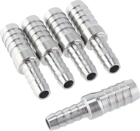 LTWFITTING Bar إنتاج الفولاذ المقاوم للصدأ 316 Barb Splicer Mender 3/8 بوصة معرف خرطوم × تركيب معرف خرطوم 1/4 بوصة (عبوة من 10) in Kuwait