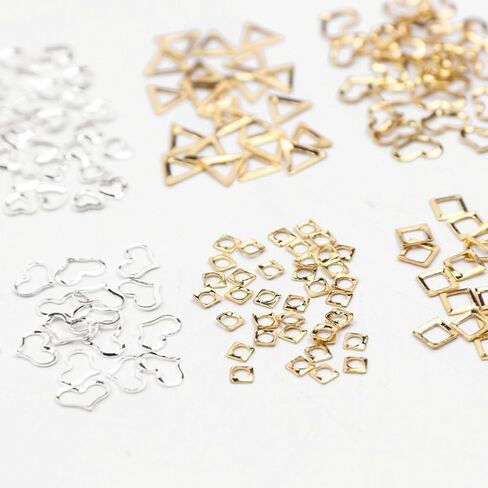 Toddmomy 2 Boxes Metal Geometric Shape Nail Rivet Studs for Decorating Nails and Cell Phones, Creative Elegant Manicure Accessories for Salon and Home Use in Kuwait