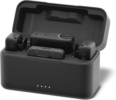 GoPro Wireless Mic Complete Kit (2 TX, 2 RX, Charging Case) - for GoPro/Camera/iPhone/Android, Ultra-Compact, Noise Reduction, Gain Control, Vlogging in Kuwait