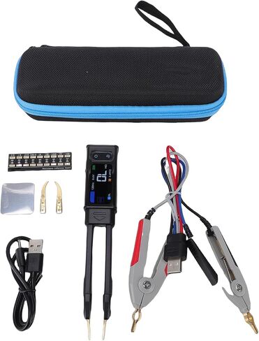 100kHz Digital Bridge Tweezers Tester, ABS Material, Auto Sort Function, Measures Resistance, Capacitance, Inductance for SMD Components in Saudi Arabia