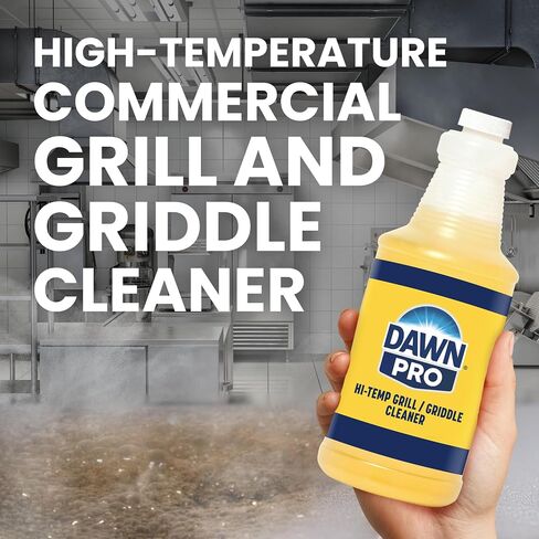 منظف ​​الشواية والشوايات Dawn PRO Hi-Temp، من الدرجة التجارية، زجاجات سوائل كبيرة الحجم + فوهة رش واحدة، 32 أونصة (علبة مكونة من 6 قطع) in Kuwait
