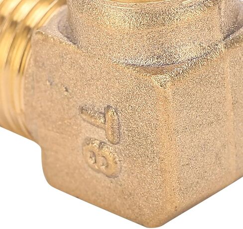 Brass Right Angle Elbow, Durable Corrosion-Resistant Heavy Duty, Air Compressor Threaded Adapter, NPT Connection Pneumatic Fitting, for Automotive Repair Shops, Industrial Machiner in Kuwait