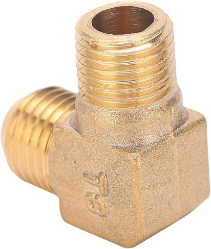 Brass Right Angle Elbow, Durable Corrosion-Resistant Heavy Duty, Air Compressor Threaded Adapter, NPT Connection Pneumatic Fitting, for Automotive Repair Shops, Industrial Machiner in Kuwait