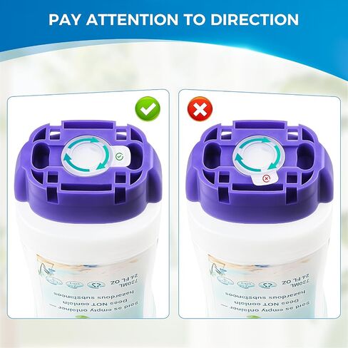 زجاجة قابلة لإعادة التعبئة لـ Swiffer® Power Mop™ - 720 مل / 24 أونصة سائلة، محلول منظف HDPE مانع للتسرب، زجاجة قابلة لإعادة التعبئة مع 7 حشوات من السيليكون وقمع واحد، سهلة التركيب للاستخدام مع أي محلول تنظيف in Kuwait
