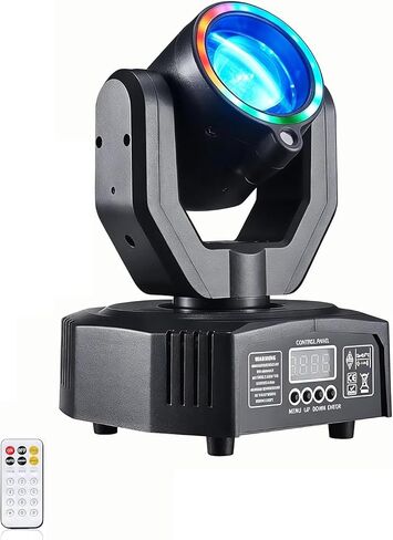 Moving Head DJ Lights for Parties, 32W LED Stage Lighting with DMX512 Control, Sound Activated, 540° Pan & 270° Tilt, Compact Beam Light for Home, Wedding,Club,Music Festival, Graduation Party(2 Pack) in Saudi Arabia