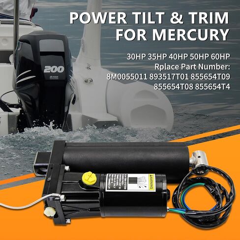 مجموعة إمالة وتقليم الطاقة الخارجية 8M0055011، تناسب ميركوري 30HP 35HP 40HP 50HP 60HP محرك القارب الخارجي 4 الأشواط in Kuwait