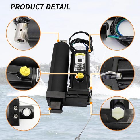 مجموعة إمالة وتقليم الطاقة الخارجية 8M0055011، تناسب ميركوري 30HP 35HP 40HP 50HP 60HP محرك القارب الخارجي 4 الأشواط in Kuwait