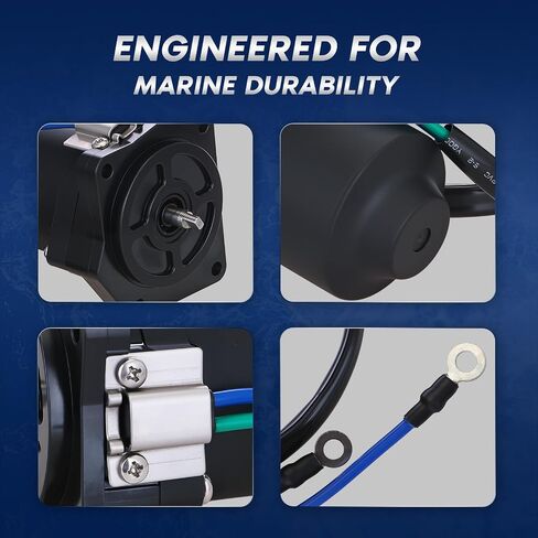 محرك إمالة وتقليم 10886N متوافق مع 2005-2018 YAMAHA MARINE 75-90HP، بديل لرقم الجزء OE 6D8-43880-09-00، 10886N، 12V in Kuwait