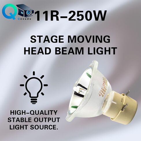لمبة استبدال الضوء الرأسي المتحرك 11R 250W - متوافقة مع تركيبات 11R 250W، مثالية للحفلات الموسيقية وحفلات الزفاف والحانات والمزيد in Kuwait