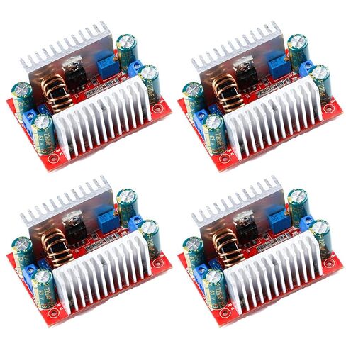 وحدة تحويل دفعة KEAcvise 4-Pack 400W - 15A DC قابل للتعديل 8.5-50V إلى 10-60V منظم جهد تصاعدي مع تيار ثابت، لمشغلات LED/أنظمة الطاقة الشمسية/شحن EV/عناصر التحكم الصناعية in Kuwait