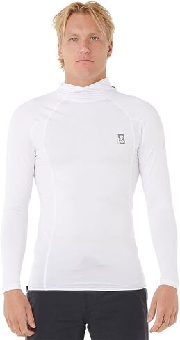 Rip Curl 2026 Mens Search UPF Performance مقنعين سترة طويلة الأكمام 16IMRV - أبيض in Kuwait