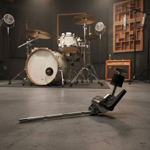 Cymbal Extension Stand Drum Percussion Arm Holder Universal Clamp Zinc Alloy Construction Suitable for Drummers Concert in Kuwait