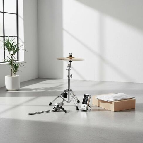 Cymbal Extension Stand Drum Percussion Holder Arm Zinc Alloy Construction Adjustable Tilter Secure Clamp Suitable for Drummers Home Studio Concert in Kuwait