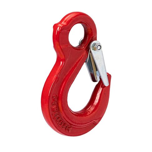 Clevis Slip Hook G80 1.12 Ton 4500lbs Break Strength Forged Steel Red Eye Grab Hook for Chain Sling Rigging, Heavy Duty Winch Hook for Tow Truck Wrecker Trailer Hauler Lifting Hoist, 1 Pack in Saudi Arabia