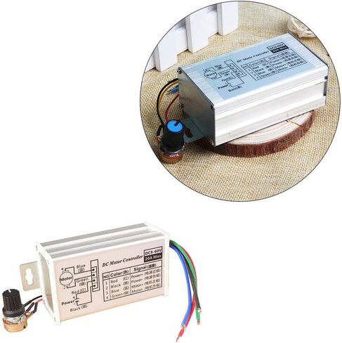 Wixine 1 قطعة 12 فولت 24 فولت ماكس 20A PWM موتور تيار مباشر ستبليس متغير سرعة التحكم تحكم التبديل in Kuwait