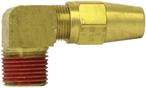 Tectran 1169-8B Dot 90 Deg ذكر الكوع المناسب لأنابيب النحاس، حجم الأنبوب 1/2 بوصة، خيط الأنبوب 1/4 بوصة in Kuwait