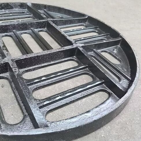 Heavy-Duty Cast Iron Drain Grate Cover - 12in, 14in, 18in, 20in, 26in Outdoor Trench Drain Protector - Durable Replacement for Sewer Drains & Water Management in Kuwait