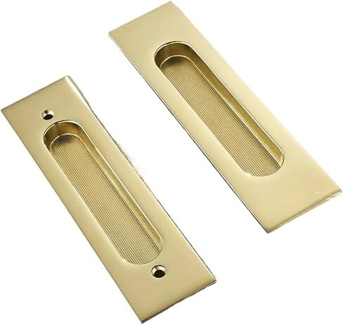 Brass Sliding Door Lock Handles Gold Push Pull Interior 1Pcs in Saudi Arabia