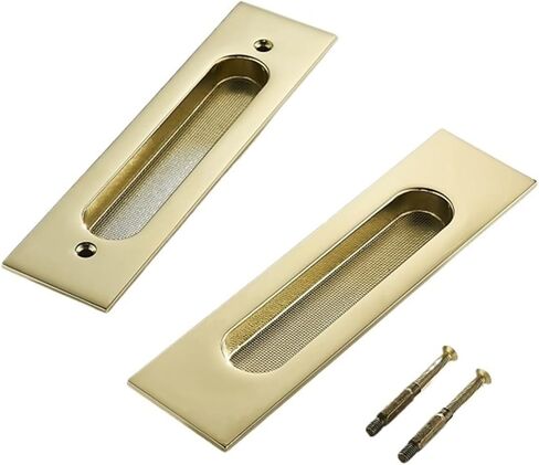 Brass Sliding Door Lock Handles Gold Push Pull Interior 1Pcs in Saudi Arabia