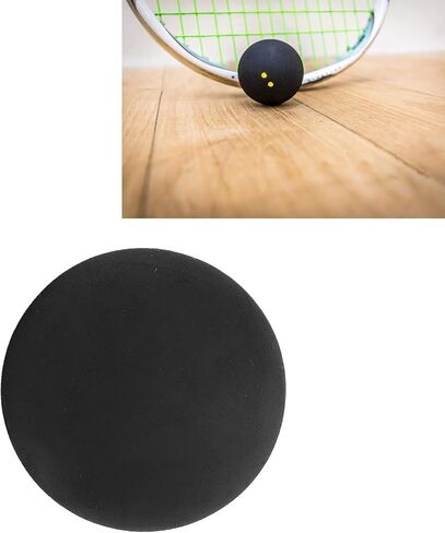 AMONIDA 37mm Squash Ball, Double Yellow Dot Rubber Sports Competition Squash Balls with Low Racket Speed & Low Elasticity, Ideal for Professional Tournament & Club Players Training in Kuwait