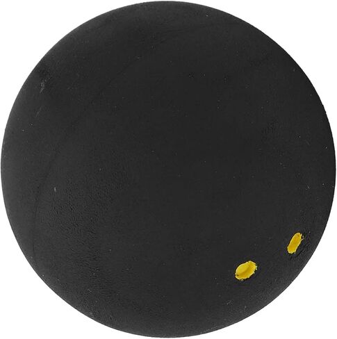 AMONIDA 37mm Squash Ball, Double Yellow Dot Rubber Sports Competition Squash Balls with Low Racket Speed & Low Elasticity, Ideal for Professional Tournament & Club Players Training in Kuwait