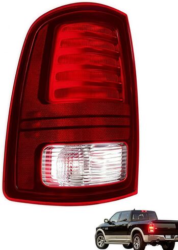 مصباح خلفي Flecto LED 68093081AB- مجموعة جانب السائق الأيسر، متوافق مع 2013-2018 Dodge Ram 1500، 2014-2018 2500 3500 (لموديلات LED المصنع فقط)، يستبدل 68093081AC CH2800202 in Kuwait