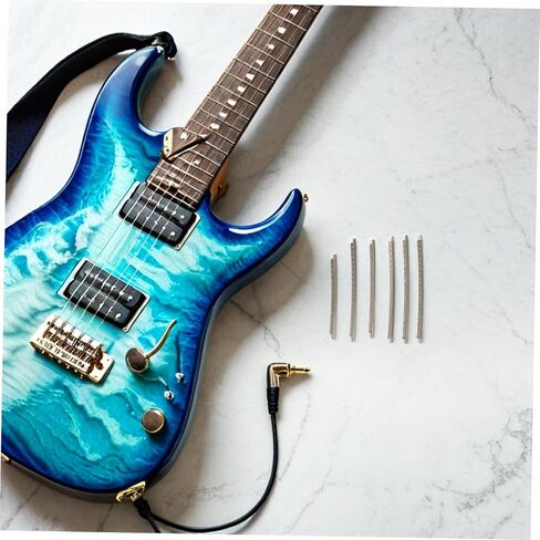 Vaguelly 48pcs Guitar Fret Wire Replacement Kit for Electric Guitar and Bass Fingerboard, 2.4mm Cupronickel Frets, Highly Resistant to Wear and Enhancing Sound Clarity, Suitable in Kuwait