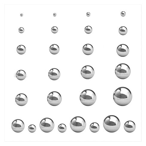 304 Stainless Steel Ball Dia 0.4mm .5mm 1mm - 10mm High Precision Bearing Balls Small Smooth Solid(5Pcs,9.5mm) in Kuwait
