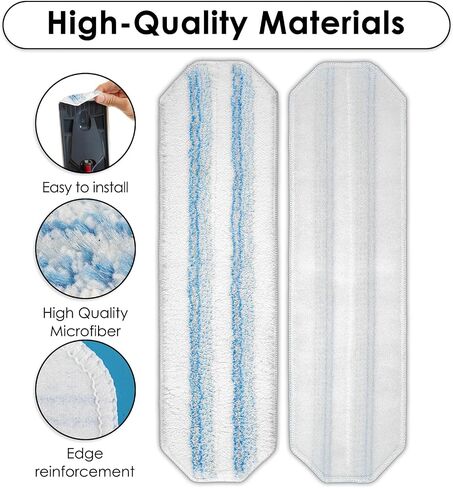 (3 عبوات) وسادات ممسحة بديلة H2prO متوافقة مع ممسحة O-Cedar H2prO، رأس ممسحة من الألياف الدقيقة، أقمشة ممسحة قابلة للغسل، ملحقات إعادة تعبئة وسادة الممسحة H2 Pro، وسادات التطهير in Kuwait