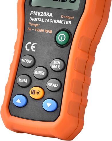 PM6208A Tachometer Tacometro Tachometer Meter Digital Meter Digital Motor Speed Tester RPM in Kuwait