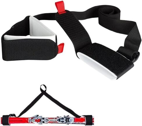 Ski Strap Fasteners 4 Piece Ski Belt Portable Adjustable Sled Strap Supplies Outdoor Sports Props Light to Carry in Kuwait