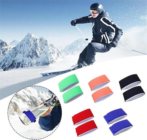 Ski Strap Fasteners 30 Pcs Ski Straps Adjustable Snowboard Strap Fixing Wraps Ties Fastener for Carrying Gear in Kuwait