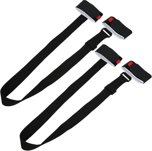 Ski Strap Fasteners 6 Packs Adjustable Ski and Pole Strap Shoulder Lash Handle Belt with Cushioned Fastener Tape Loop in Kuwait