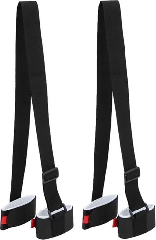 Ski Strap Fasteners 6 Packs Adjustable Ski and Pole Strap Shoulder Lash Handle Belt with Cushioned Fastener Tape Loop in Kuwait