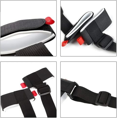 Ski Strap Fasteners 6 Packs Adjustable Ski and Pole Strap Shoulder Lash Handle Belt with Cushioned Fastener Tape Loop in Kuwait