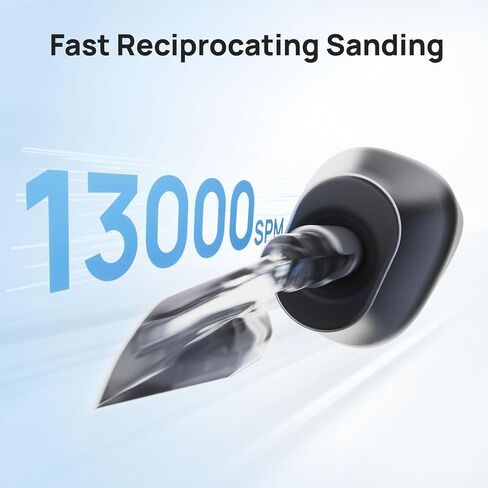 HOZO NeoSander Reciprocating Detail Sander, Mini Electric Pen Sander with 13000 SPM Linear Motion, Adjustable Stroke for Precision Sanding, Ideal for 3D Printing, Model Making, Crafts & DIY Projects in Kuwait